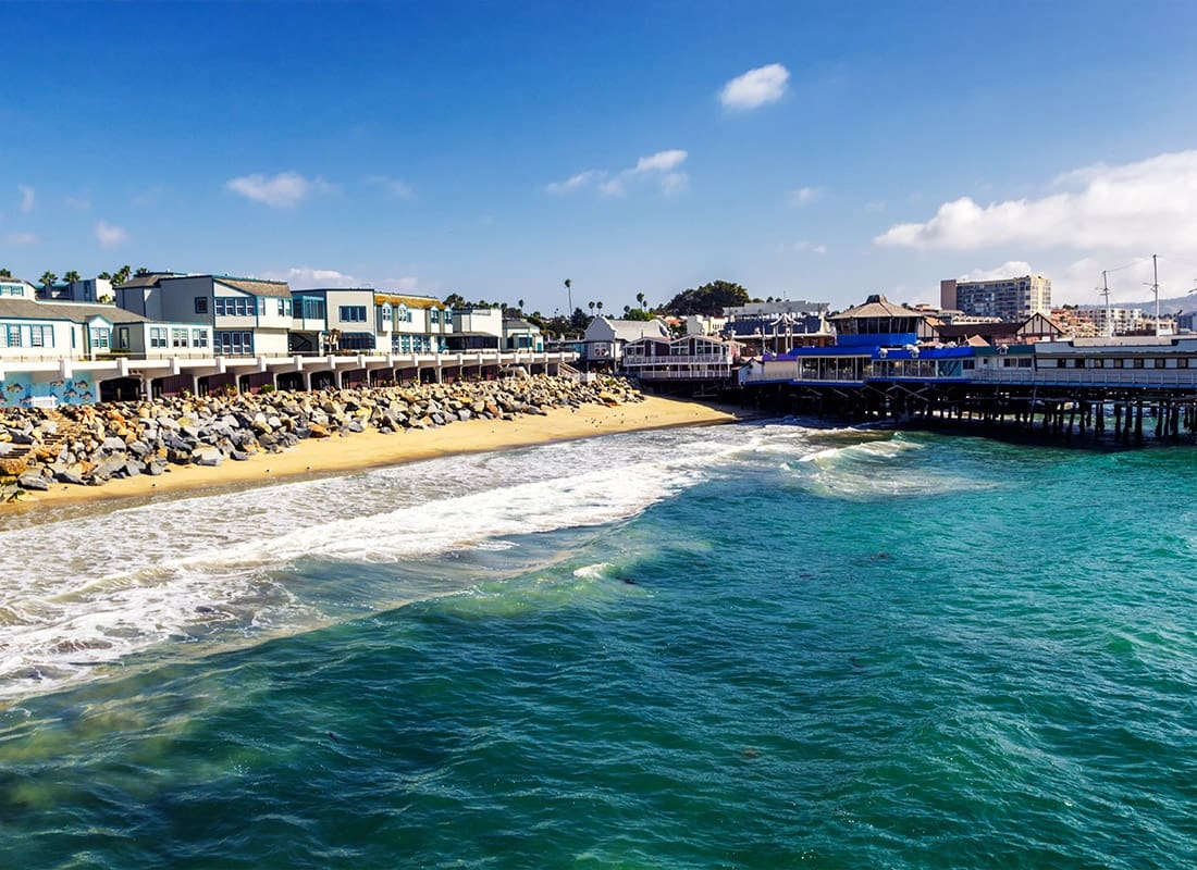 Redondo Beach, CA - Beautiful Pacific Ocean Coastline at Redondo Beach, California